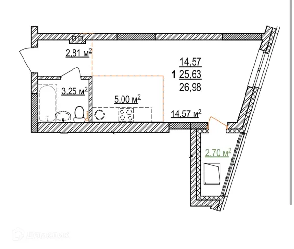 Квартира в ЖК Дом на Бородинской