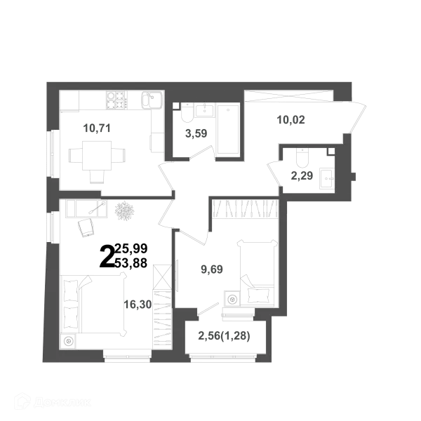 Квартира в ЖК "ХОЛМОГОРЫ"