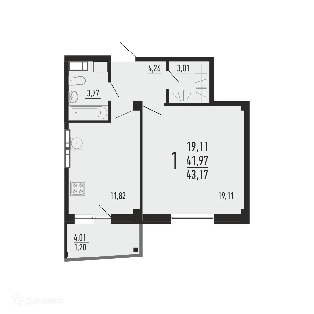 Фото квартиры в ЖК Парковый