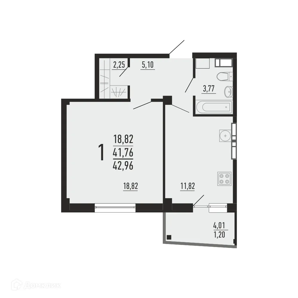 Фото квартиры в ЖК Парковый