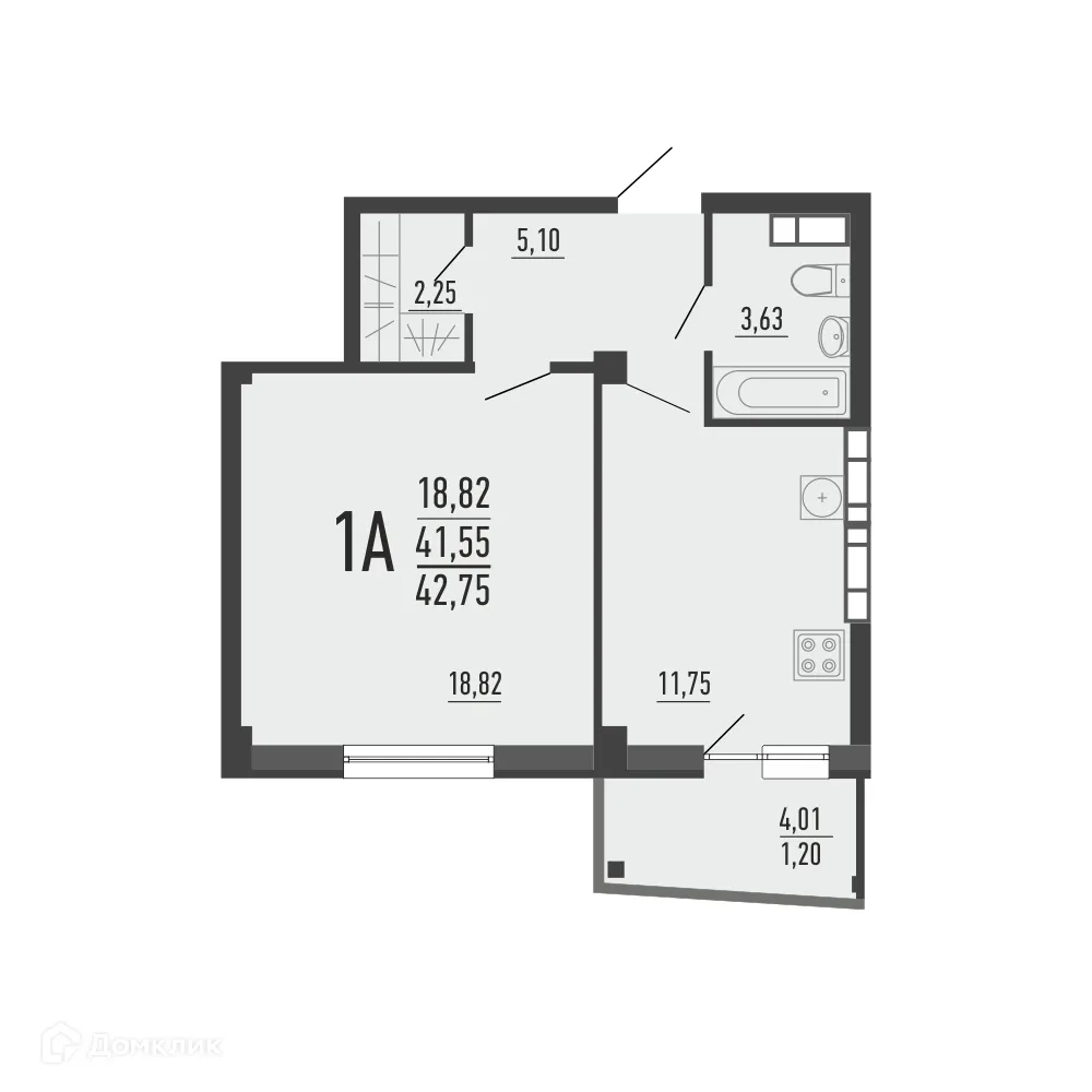 Фото квартиры в ЖК Парковый