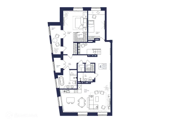 Квартира в ЖК NEW BRIDGE (Нью Бридж)