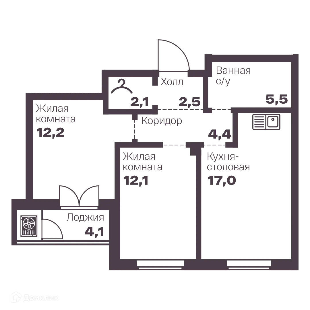 Фото квартиры в ЖК Бутик квартал Голос Меридиан