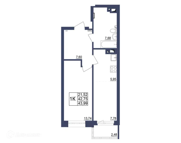 Квартира в ЖК Космос