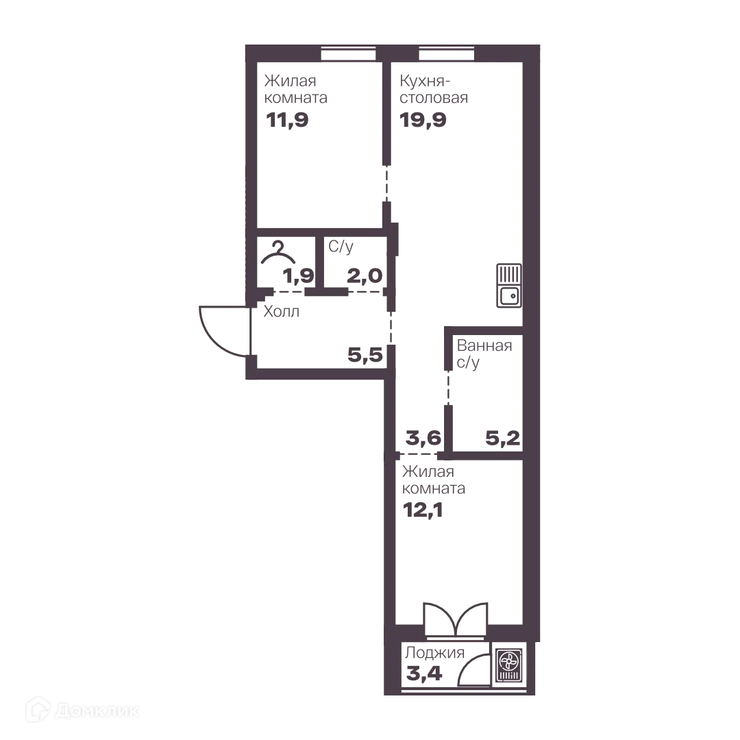 Фото квартиры в ЖК Бутик квартал Голос Меридиан