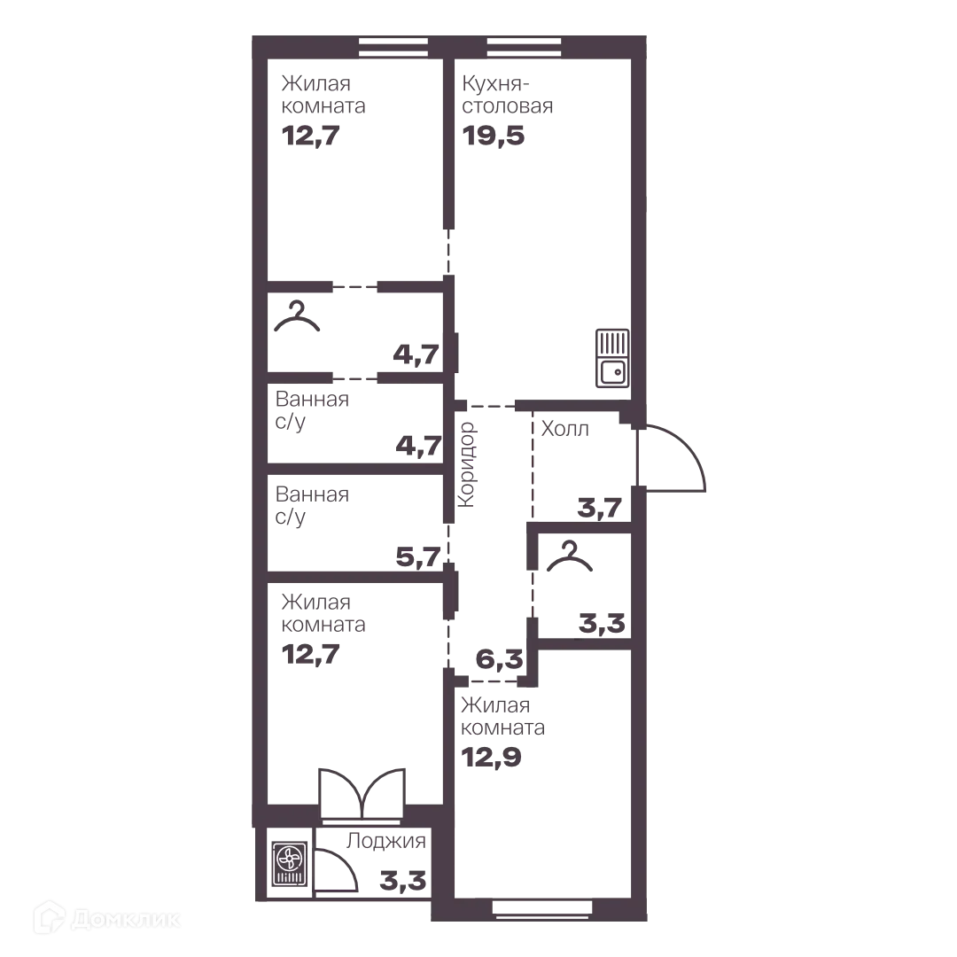Фото квартиры в ЖК Бутик квартал Голос Меридиан