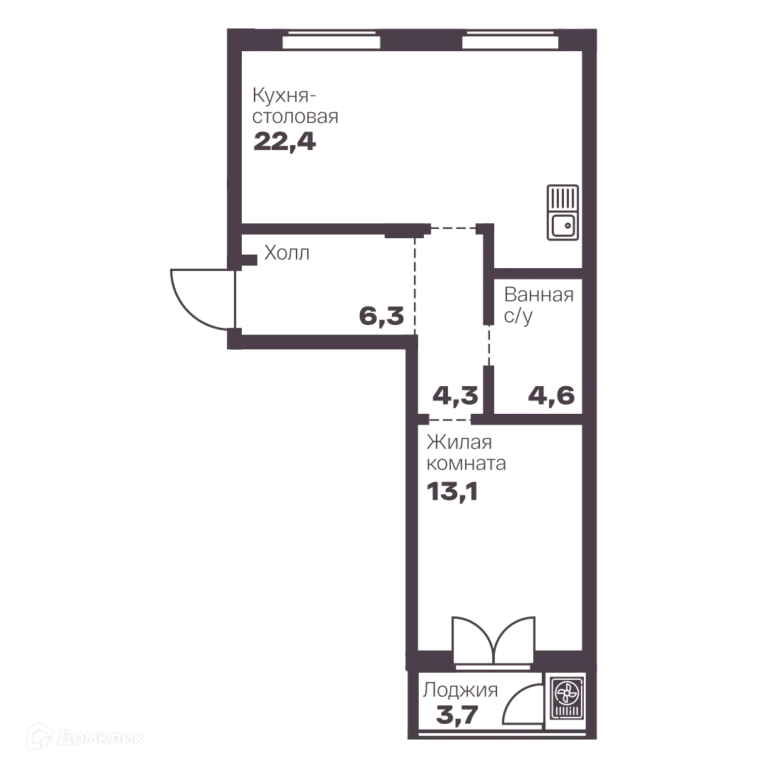 Фото квартиры в ЖК Бутик квартал Голос Меридиан