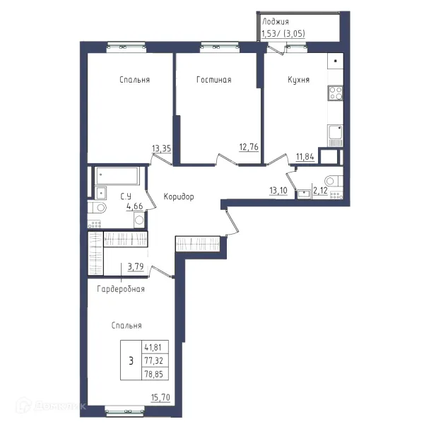 Квартира в ЖК " АКВАРЕЛЬ "