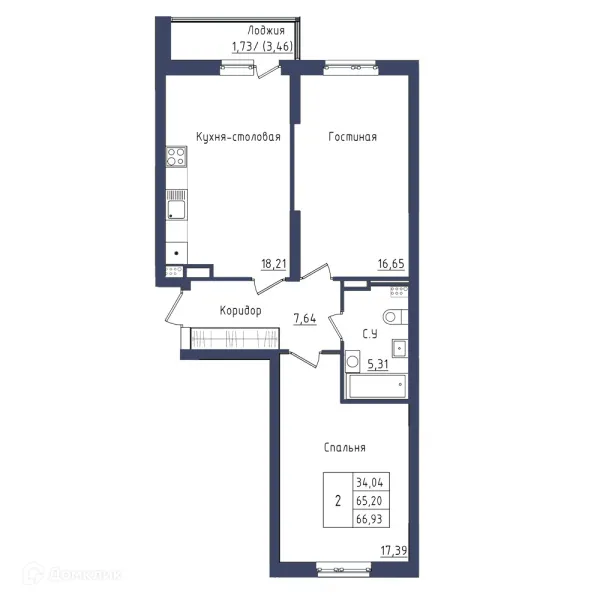 Квартира в ЖК " АКВАРЕЛЬ "