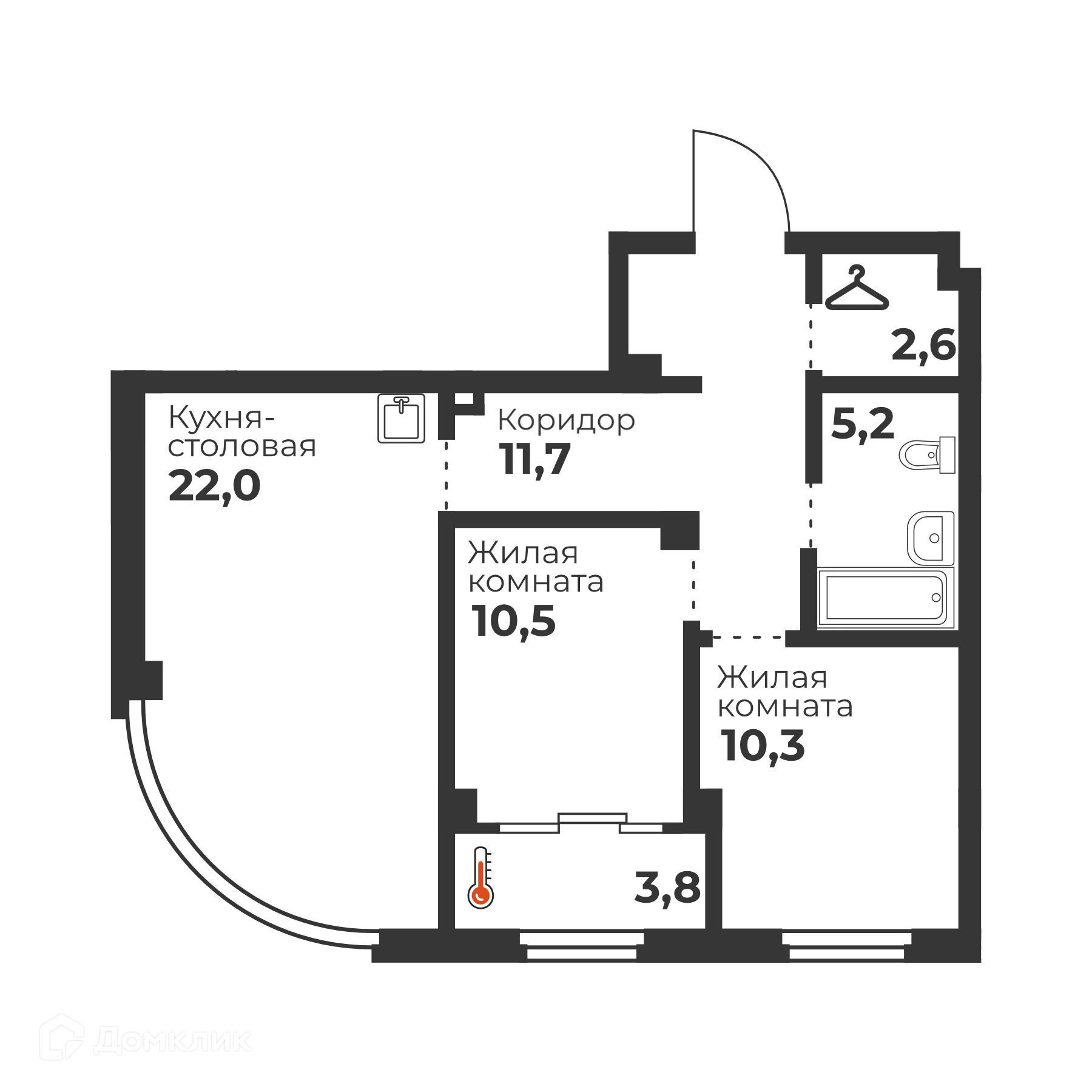 Фото квартиры в ЖК Голос Кашириных