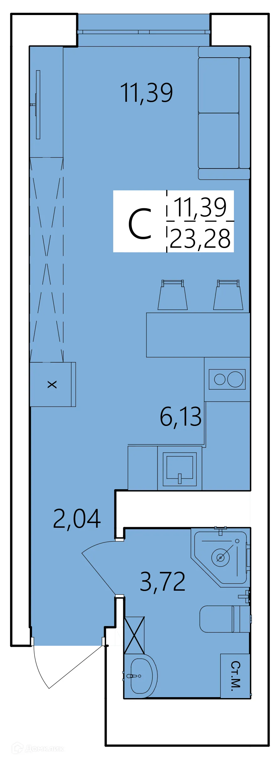 Фото квартиры в ЖК Волна