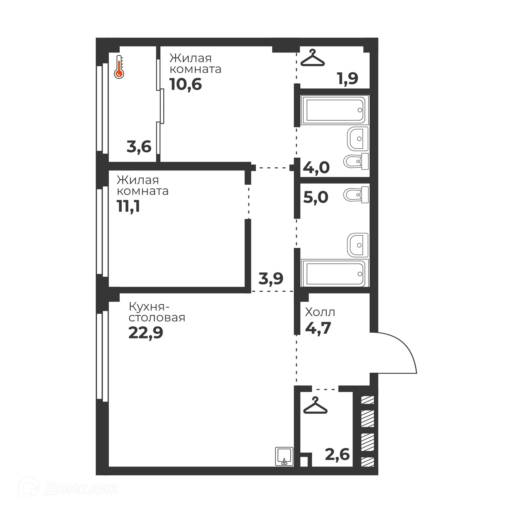 Фото квартиры в ЖК Голос Кашириных