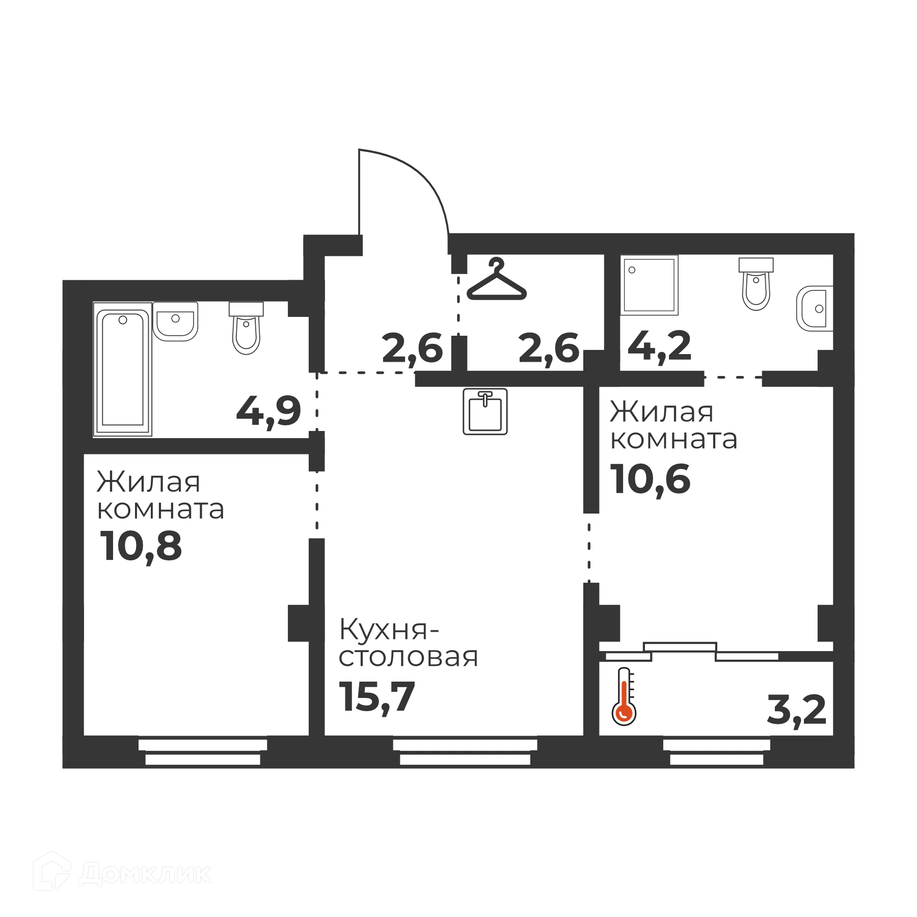 Фото квартиры в ЖК Голос Кашириных