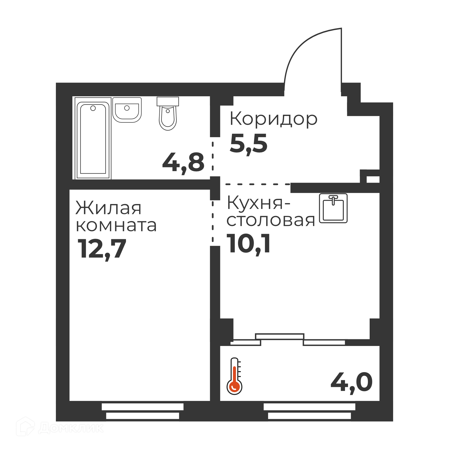Фото квартиры в ЖК Голос Кашириных