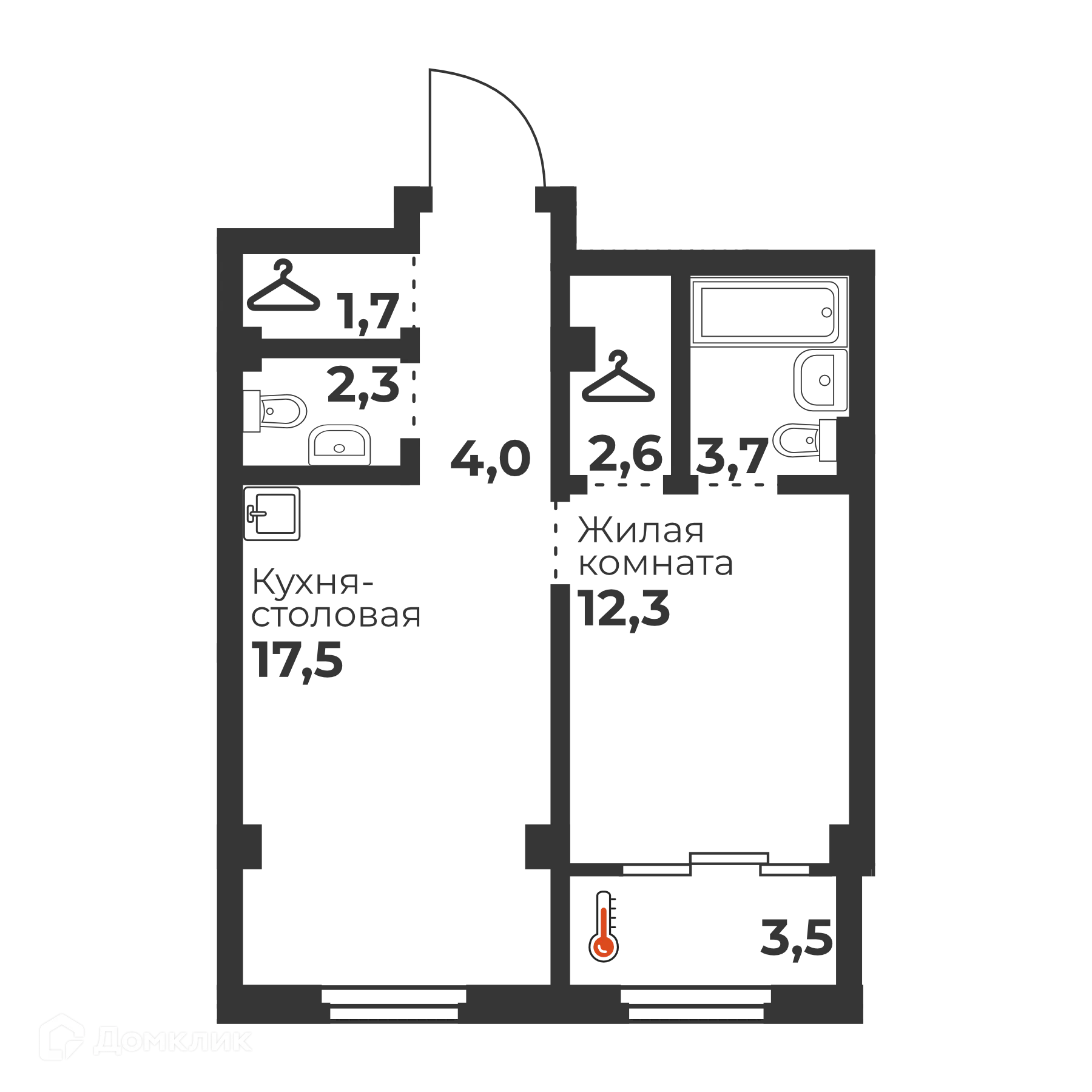 Фото квартиры в ЖК Голос Кашириных