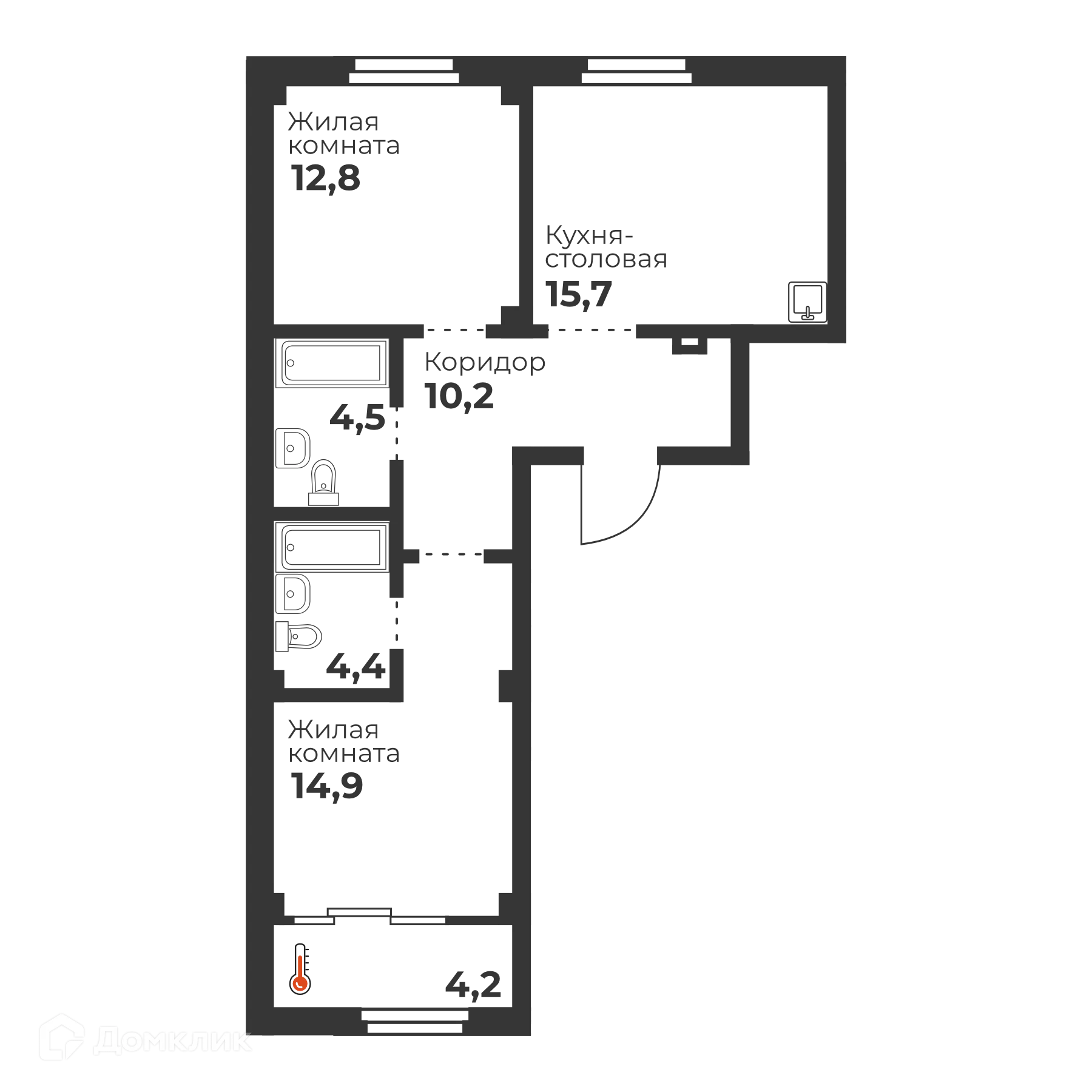 Фото квартиры в ЖК Голос Кашириных