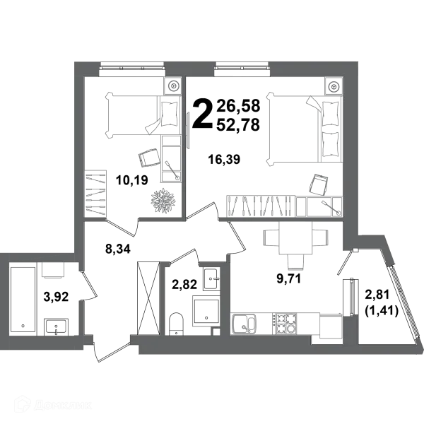 Квартира в ЖК "ХОЛМОГОРЫ"