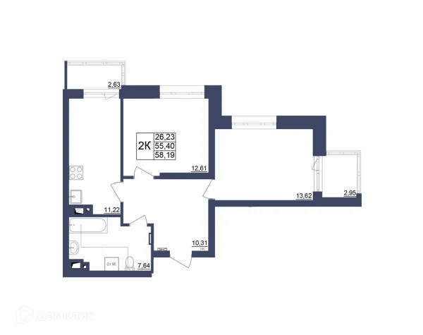 Квартира в ЖК Космос