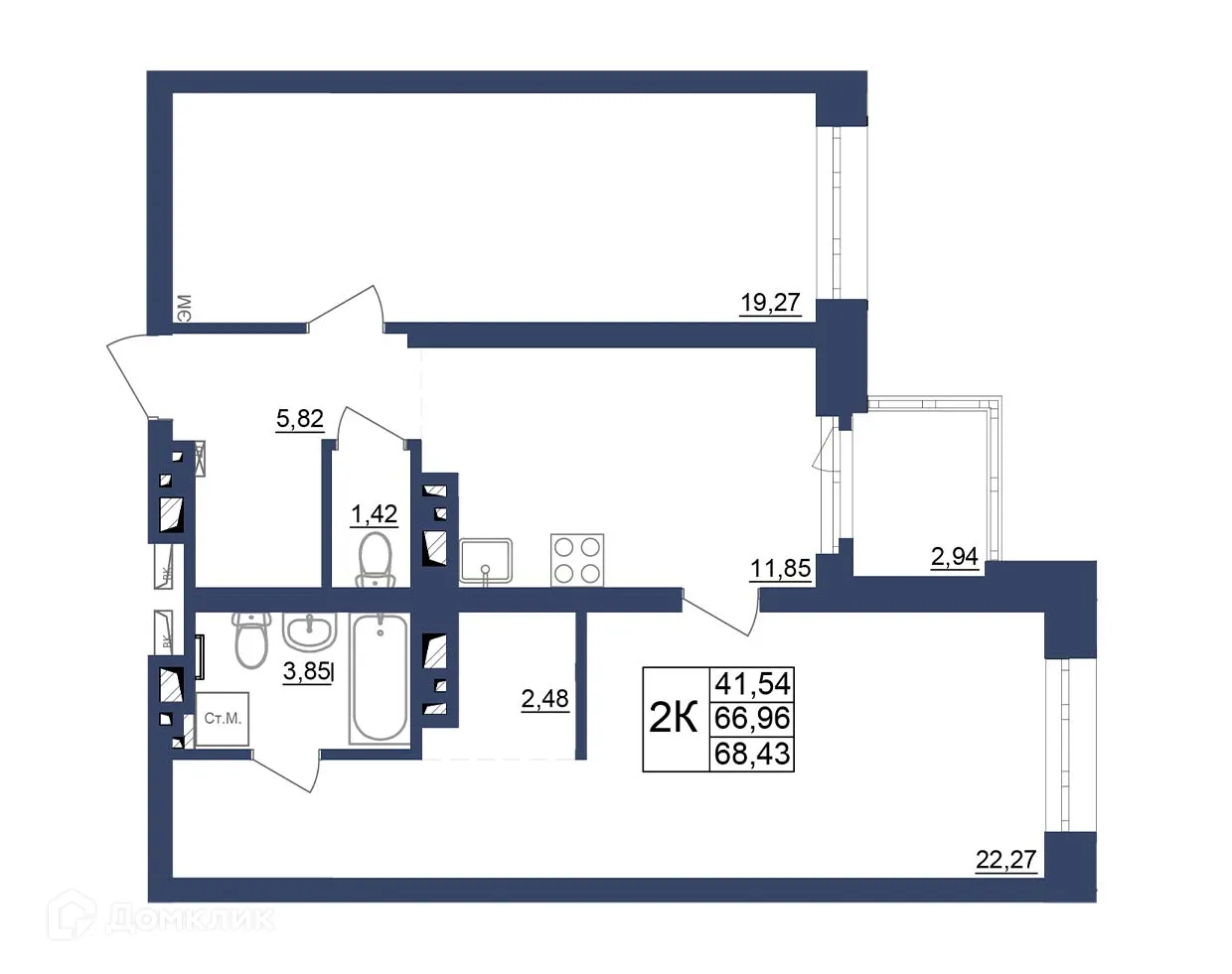 Фото квартиры в ЖК Космос