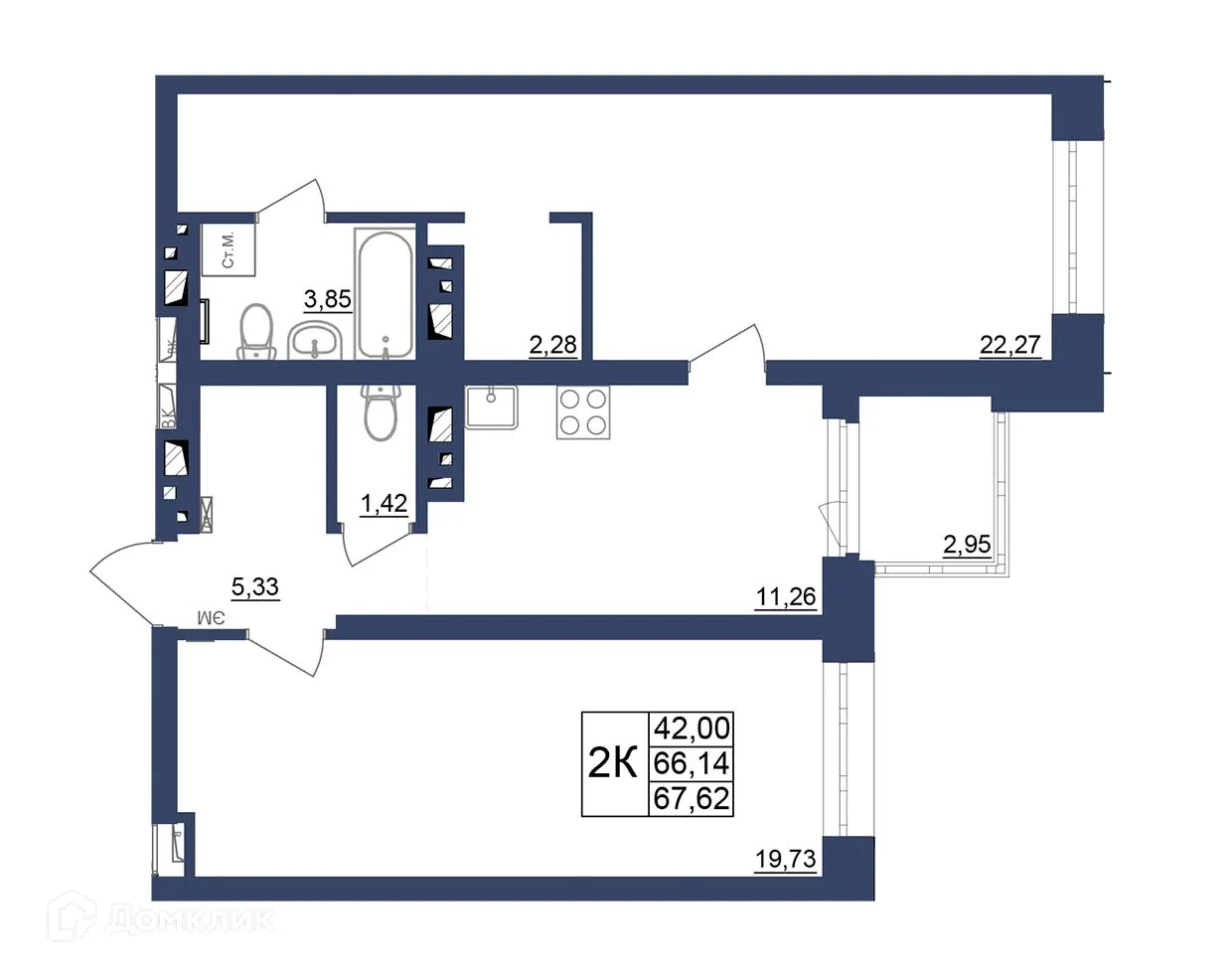 Фото квартиры в ЖК Космос
