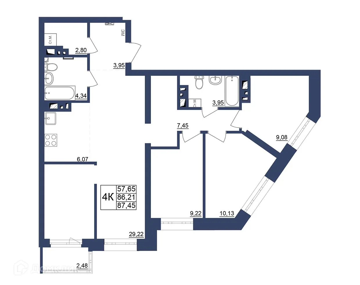 Фото квартиры в ЖК Космос