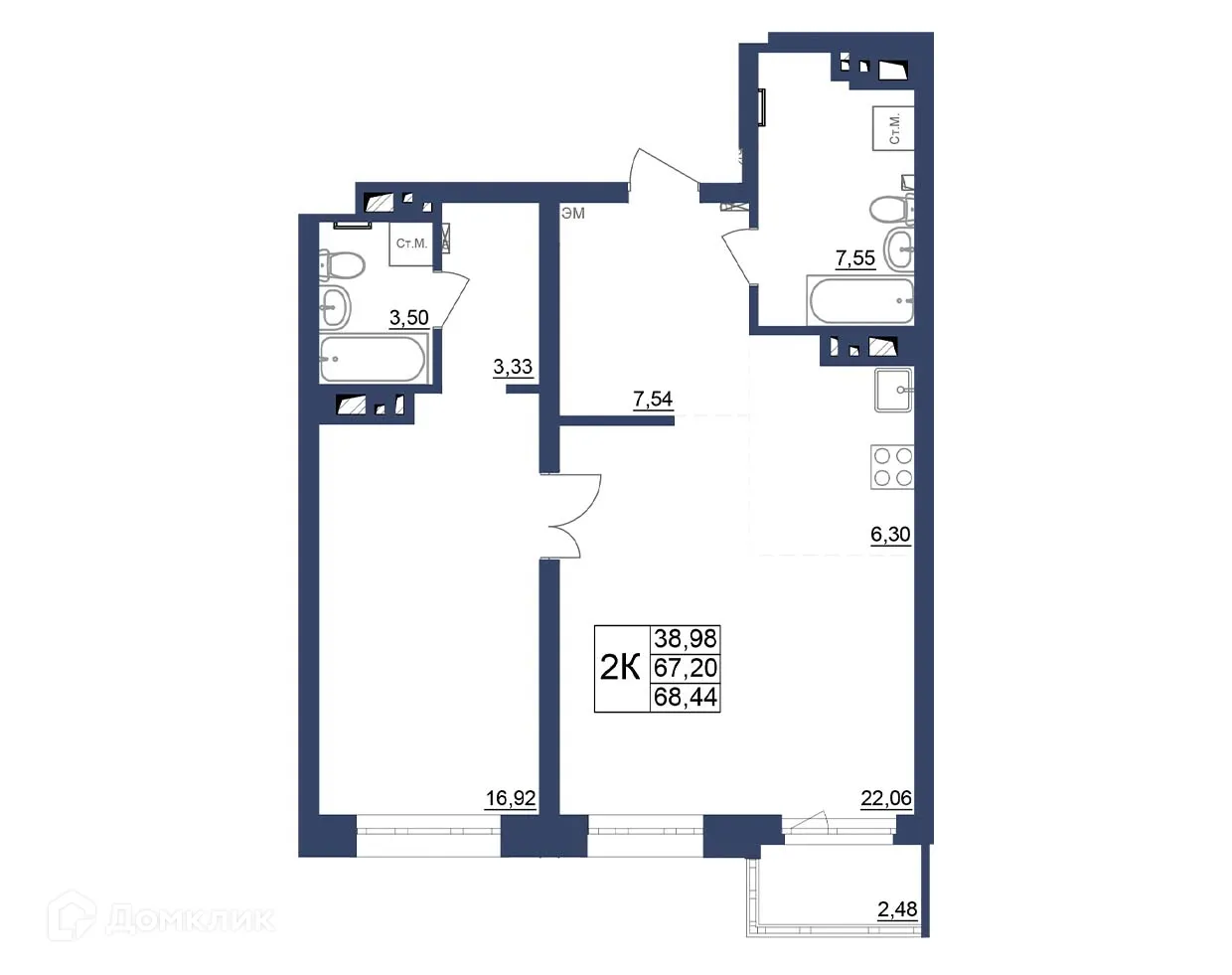 Фото квартиры в ЖК Космос