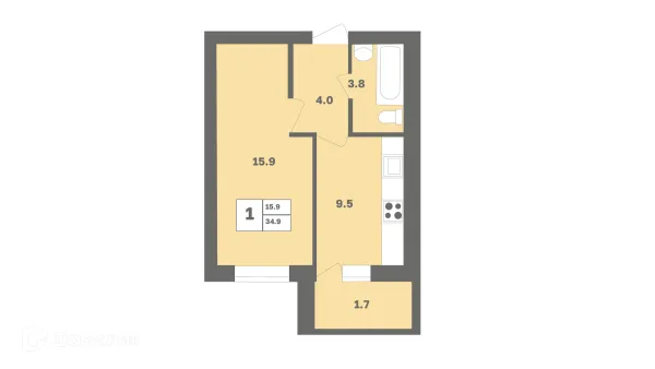 Квартира в ЖК Мечтателей