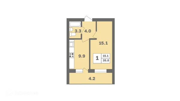 Квартира в ЖК Мечтателей