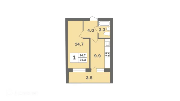 Квартира в ЖК Мечтателей