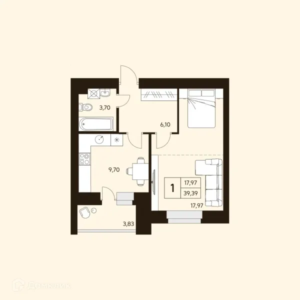 Квартира в ЖК MATUR (МАТУР)