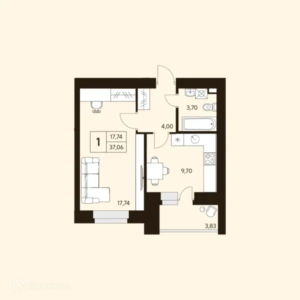 Квартира в ЖК MATUR (МАТУР)