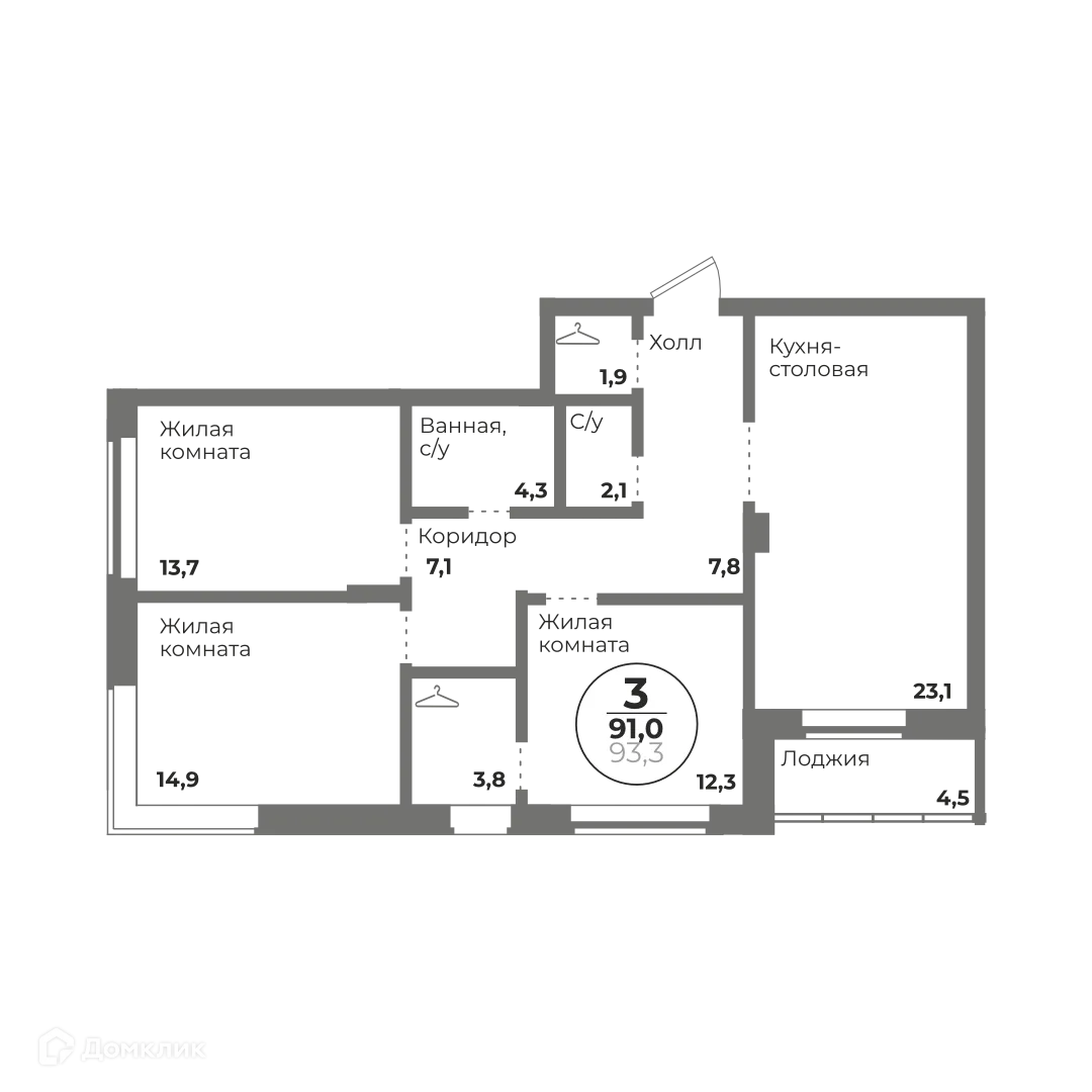 Фото квартиры в ЖК Ньютон