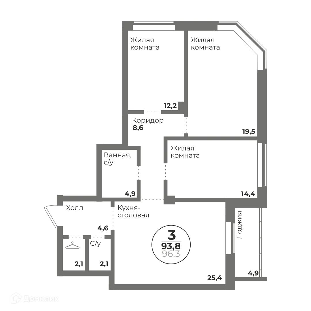 Фото квартиры в ЖК Ньютон