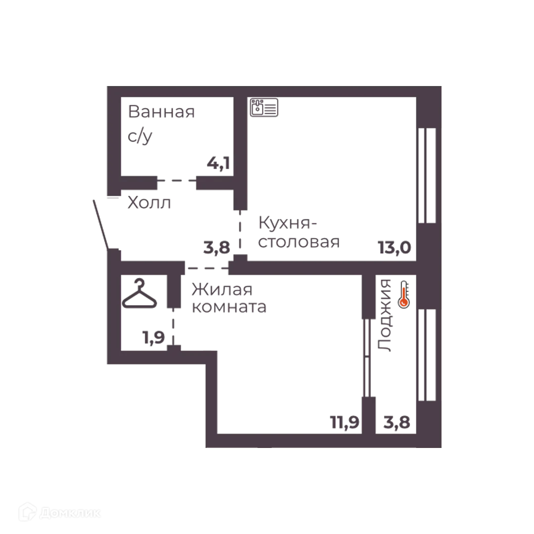 Фото квартиры в ЖК "4 Ленина"