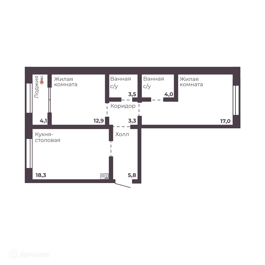 Фото квартиры в ЖК "4 Ленина"