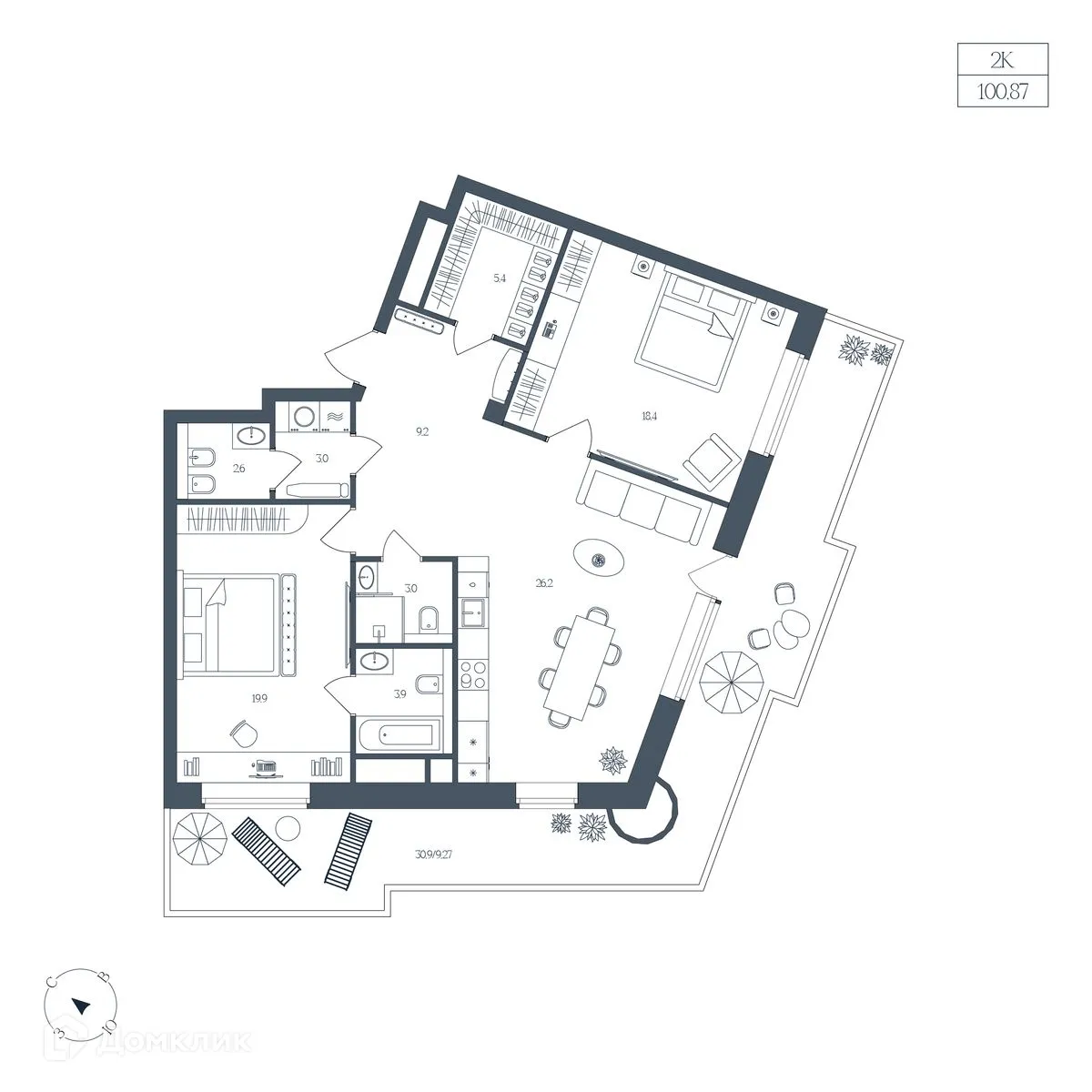 Фото квартиры в ЖК Клубный дом "Большой"