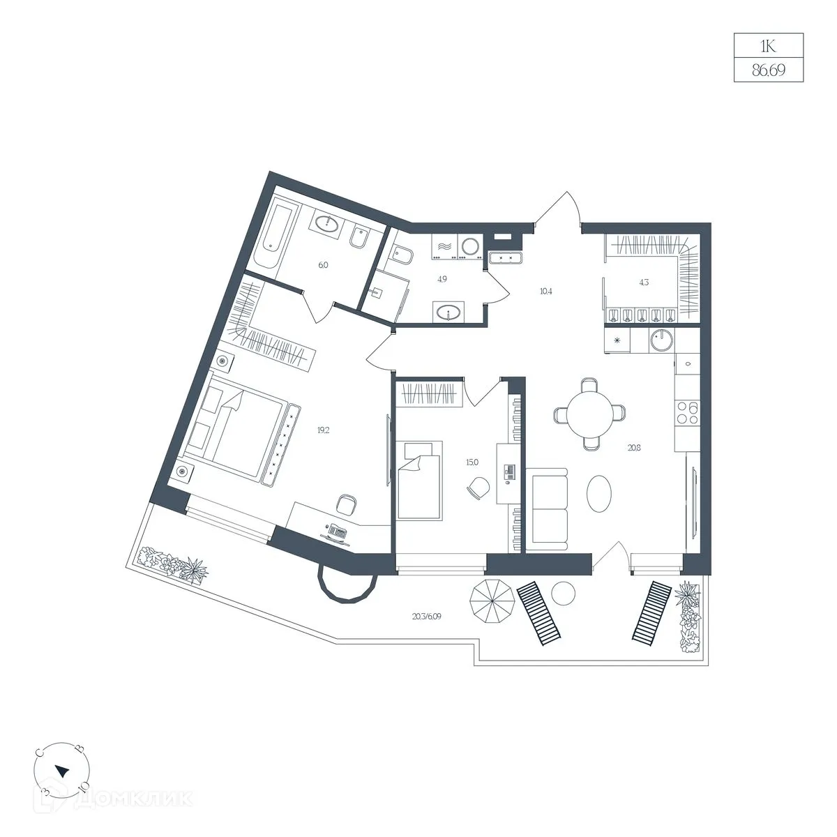 Фото квартиры в ЖК Клубный дом "Большой"