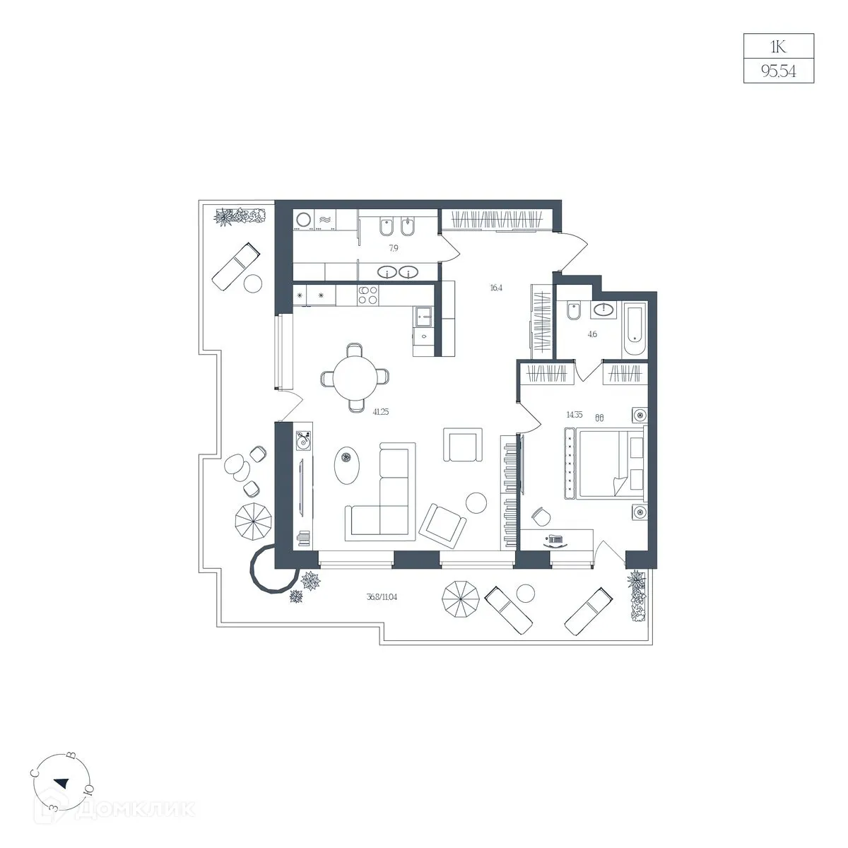Фото квартиры в ЖК Клубный дом "Большой"