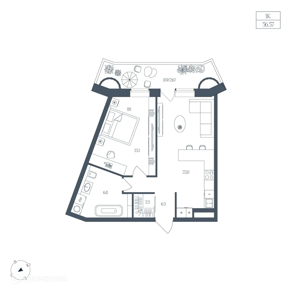 Фото квартиры в ЖК Клубный дом "Большой"