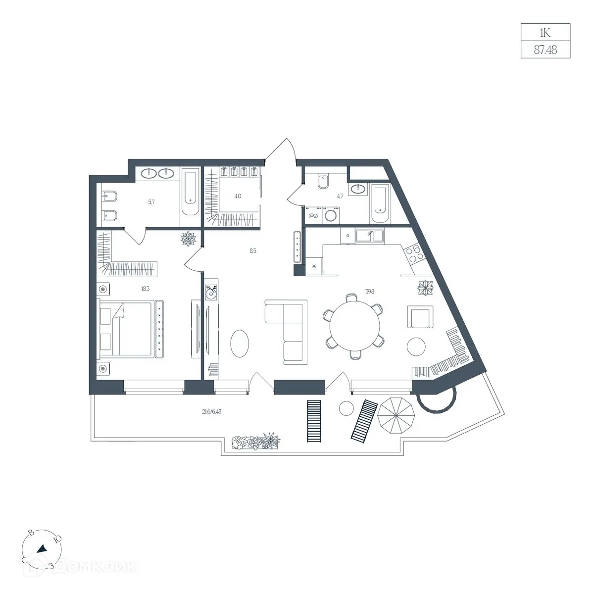 Фото квартиры в ЖК Клубный дом "Большой"