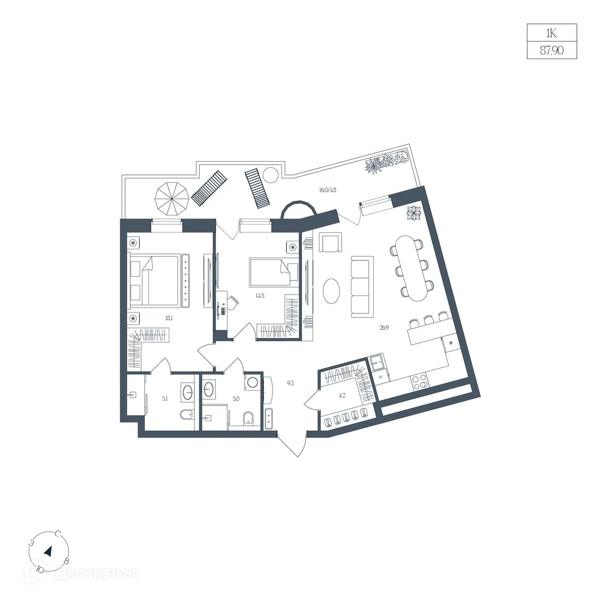 Фото квартиры в ЖК Клубный дом "Большой"