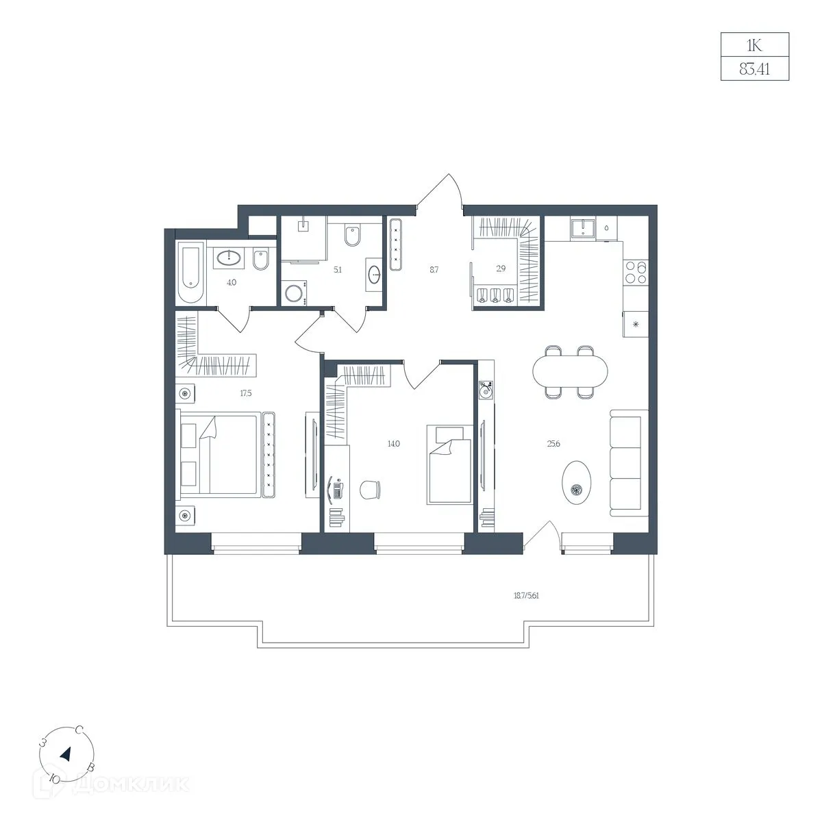 Фото квартиры в ЖК Клубный дом "Большой"