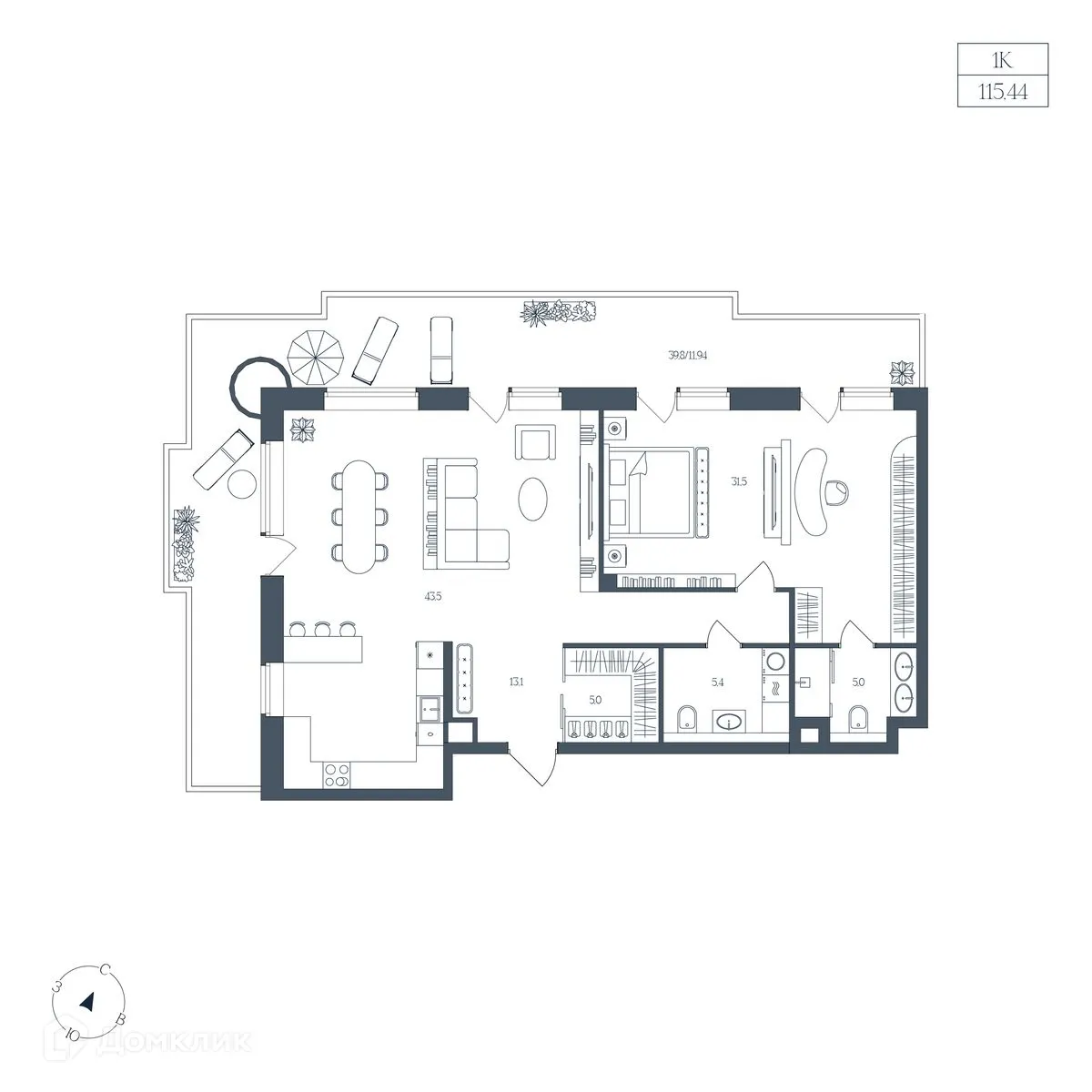 Фото квартиры в ЖК Клубный дом "Большой"