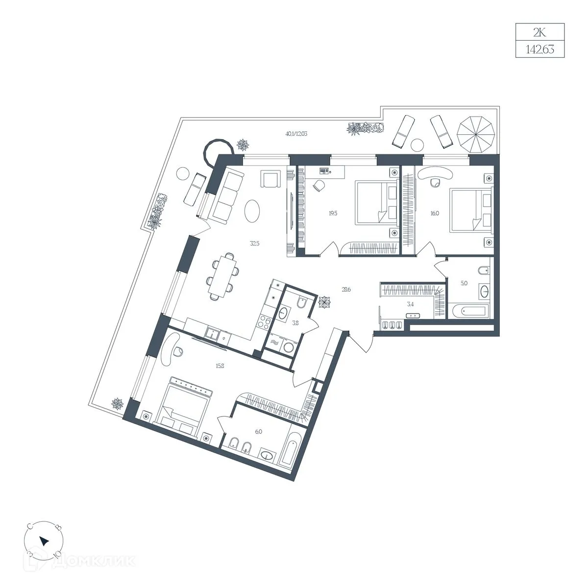 Фото квартиры в ЖК Клубный дом "Большой"