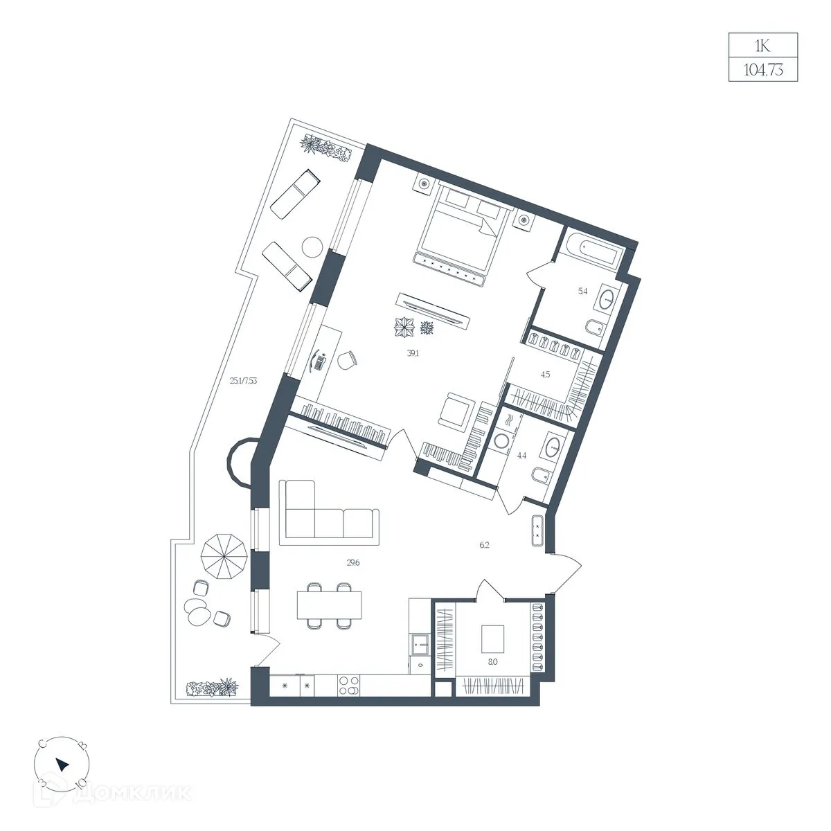 Фото квартиры в ЖК Клубный дом "Большой"