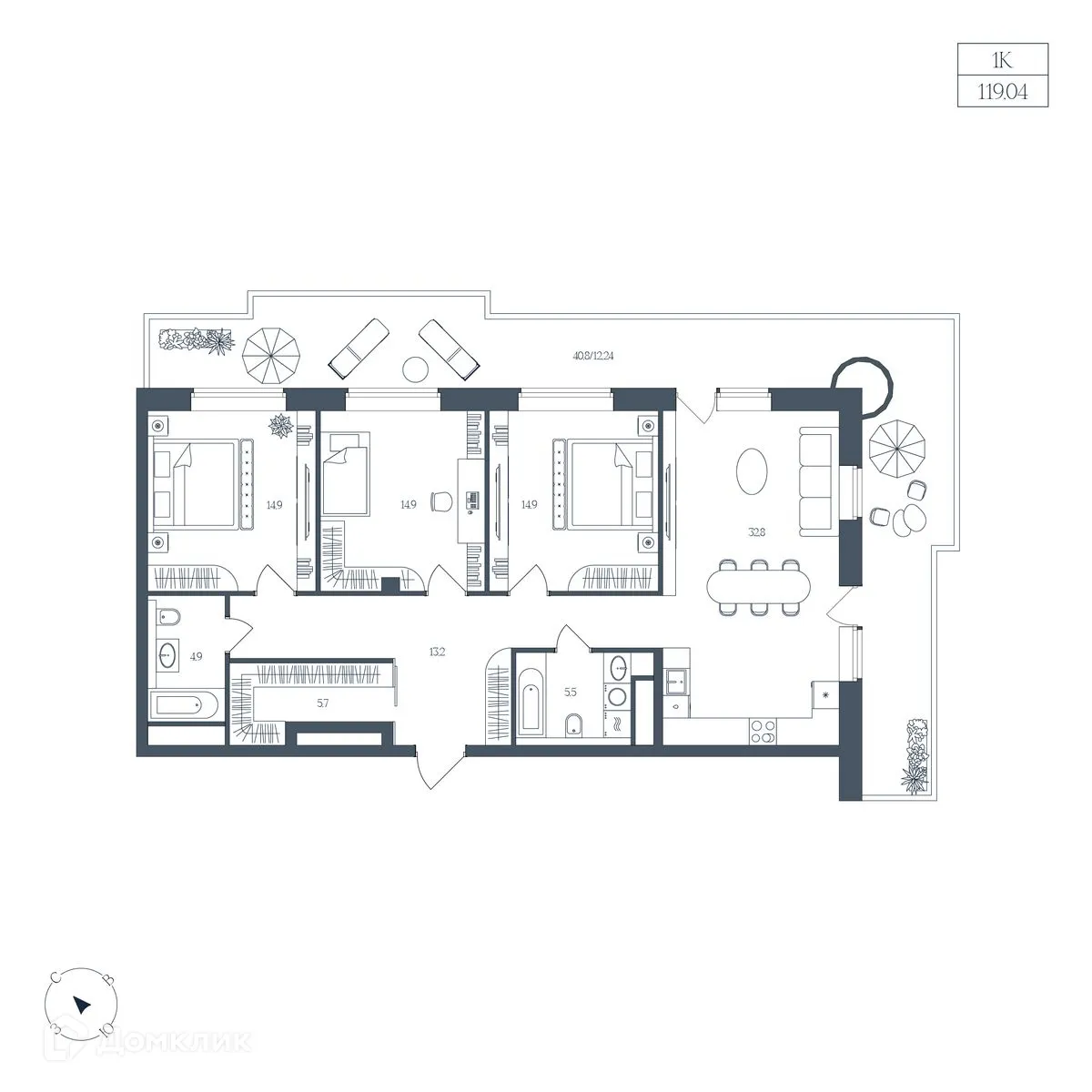 Фото квартиры в ЖК Клубный дом "Большой"
