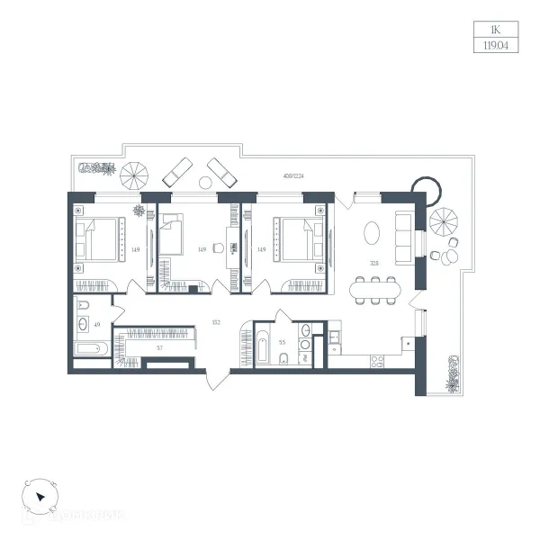 1 комн. квартиры в Челябинске новостройки