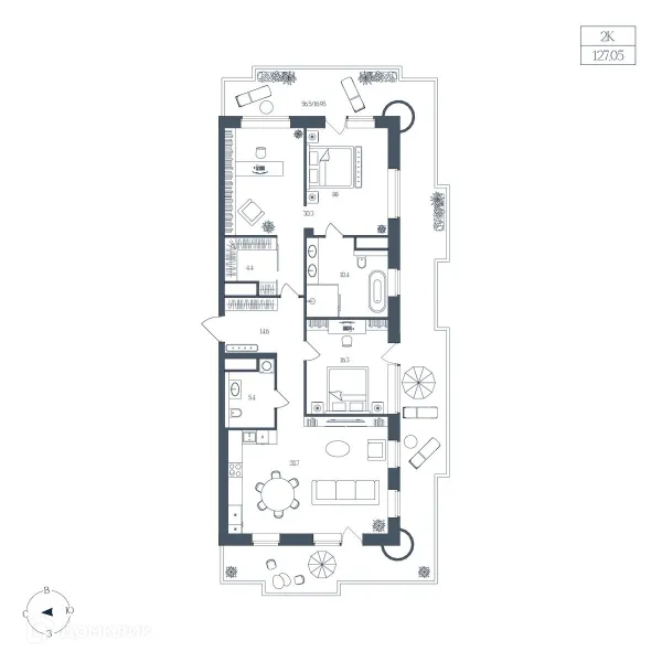 2 комн. квартиры в Челябинске новостройки