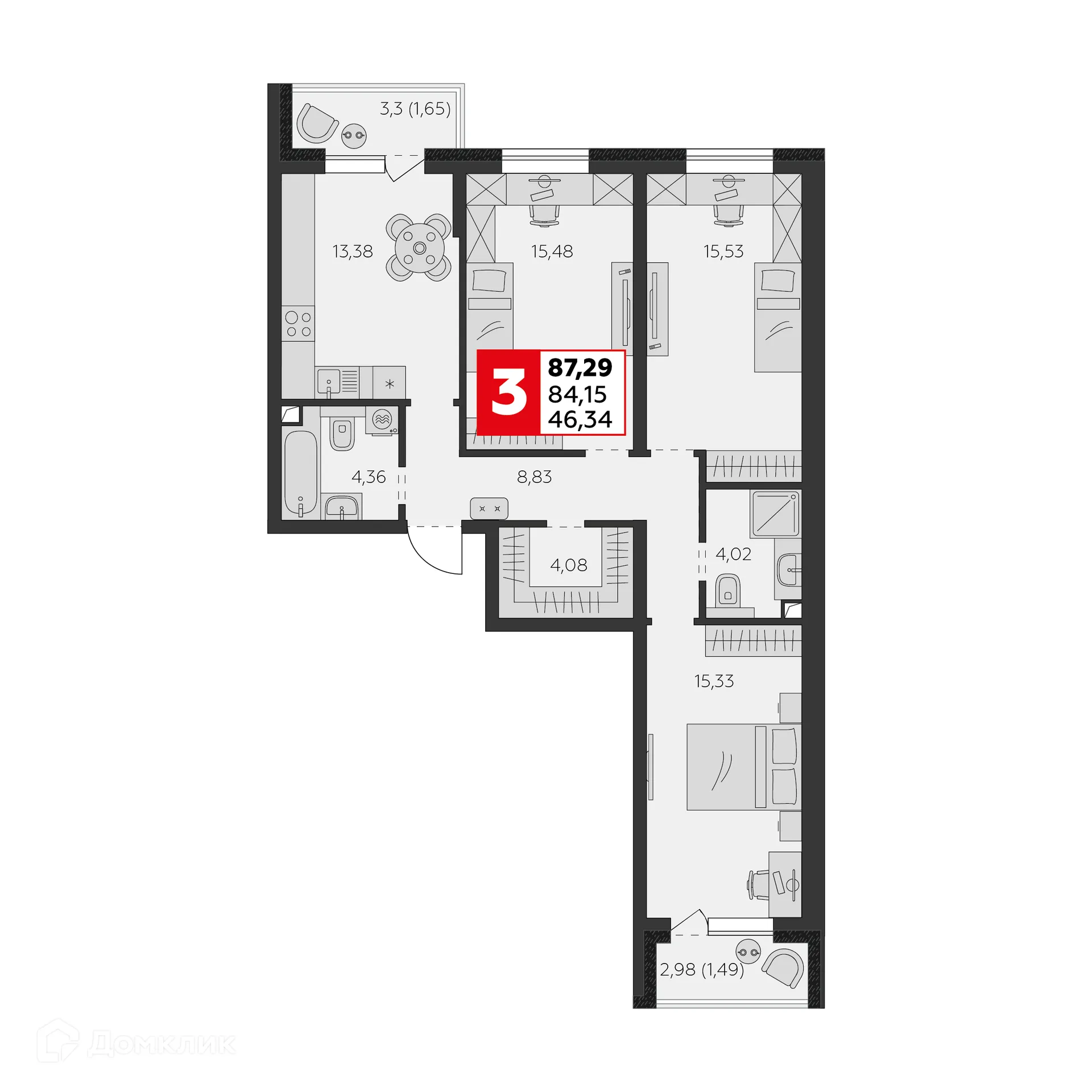 Фото квартиры в ЖК К24