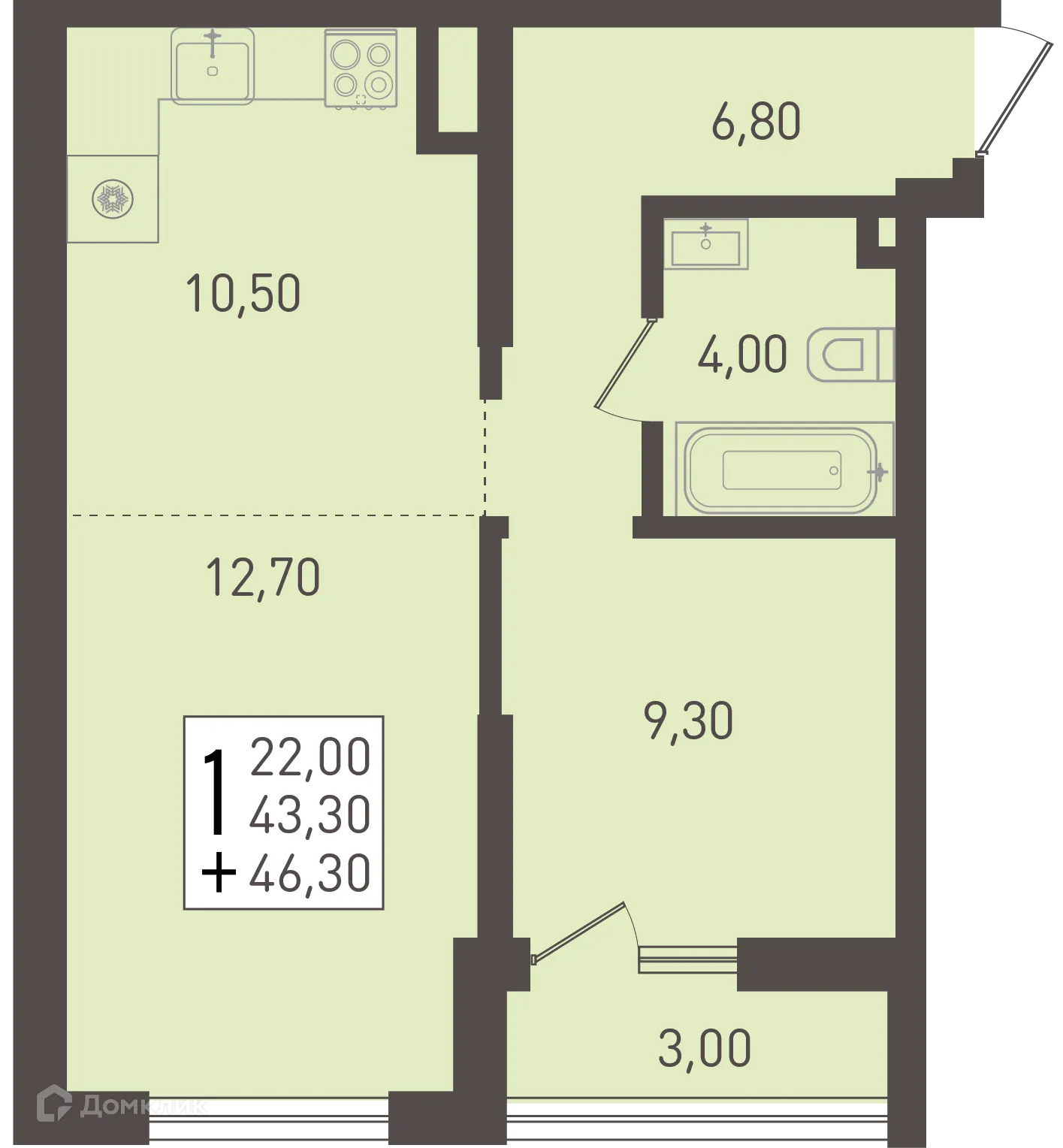 Фото квартиры в ЖК ЮГГЕ